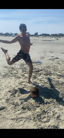 Soccer on the beach