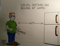 Social Distancing by Steve Rusk OC