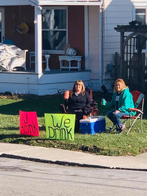 Social Distancing drinking games in the wild