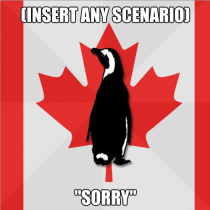Socially Canadian Penguin 