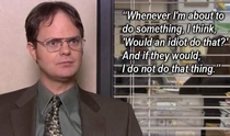 Society could learn a lot from Dwight Schrute