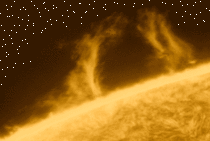 Solar Activity - captured with my mm telescope from my back yard