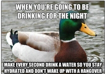 Some advice about drinking