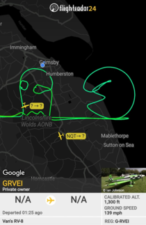 Some British pilots flight plan drew PacMan and a ghost today
