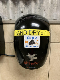 Some evil genius put clap activated on a broken dryer Yes I fell for it more than once