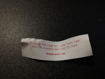 some excellent timely advice from Panda Express