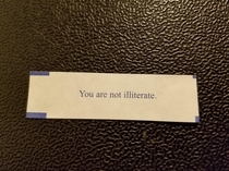 Some fortune cookies are more straightforward than others
