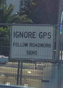 Some good advice from a sign in Australia
