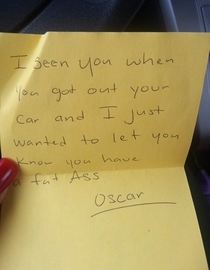 Some guy named Oscar thinks Im hot