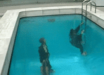 Some people in Japan prefer to walk in swimming pools