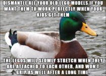 Some simple advice if you want to pass your legos on to your kids and to work perfectly for a long time