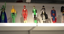 Someone at my local IKEA painted a bunch of artist mannequins to look like the Justice League