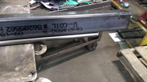 Someone at our steel supplier etched a dick into the date on this tube
