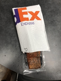 Someone at work received a salmon fillet via FedEx this morning