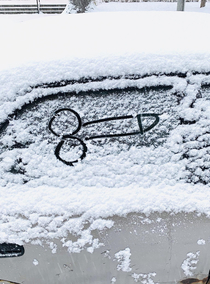 Someone brutally vandalized a car on my street this morning