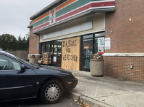 Someone drove through the front of our local  Eleven I wasnt even supposed to be here today