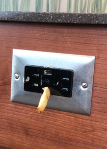 Someone fried the outlet at a local MacDonalds
