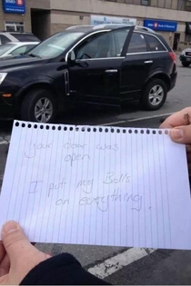 Someone had a bad day
