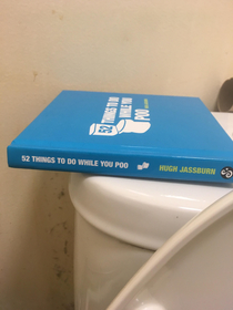 Someone left this in the loo at work the authors name made me laugh
