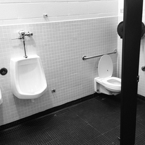 Someone managed to get all the stall enclosures out of the school building without a trace Both the guys and girls bathrooms The maintenance guys are pissed I am impressed