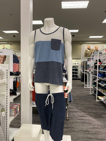 Someone pants a mannequin at target