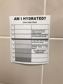 Someone posted this on the bathroom wall- IN BLACK AND WHITE