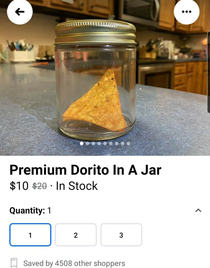 Someones selling a Premium Dorito in a Jar on my local FB Marketplace What a deal