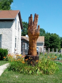 Someones tree I saw while working last summerLive Long and Prosper