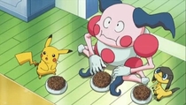 Something about Ashs mum forcing Mr Mime to sit on the floor and eat out of a dog bowl makes me uneasy
