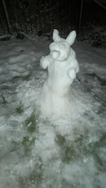 something about my creation at am today during Britains snow week seems funny