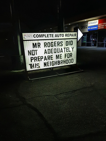 Something funny I saw tonight near my house