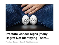 Something makes me think these ad folks dont know what a prostate is