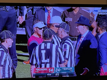 Something so serious happened in the Oklahoma  Baylor game that an old timey detective came out