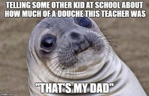 Sometimes its tough being the new kid at school
