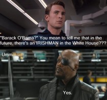 Sometimes the other Avengers are reminded that Captain America is from a different time