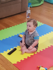 Son found remote Button mashed the volume up to MAX and experienced his first too loud commercial