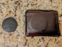 Son gave me a Pokemon coin which I put in my wallet Had to explain to long-term girlfriend it wasnt a condom when she saw it