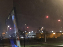 Soooo in the Netherlands its now illegal to use firework so people are actually shooting fucking flares now really bad picture I know