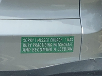 Sorry about that bumper Sticker in Sydney