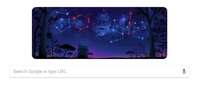 Sorry todays Google Doodle all I see is Space Hitler