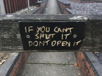 Sound advise been handed out by this gate 