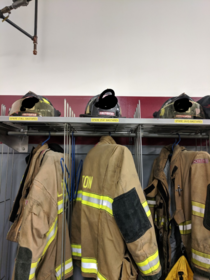 Spare gear rack at my hometown fire department