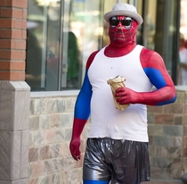 Spiderman has really let himself go