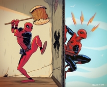 Spidey vs Deadpool