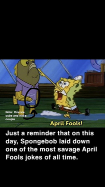 Spongebob did it right