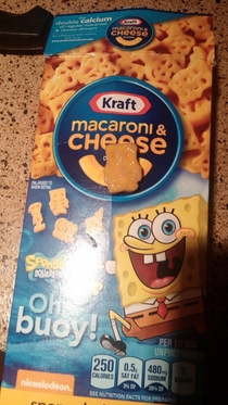 SpongeBob SquarePants shaped macaroni