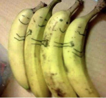 Spooning bananas