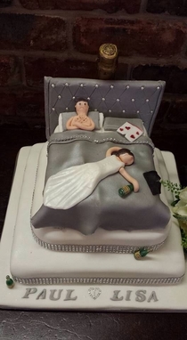 Spot on cake at the wedding I was at today