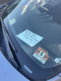 Spotted a free car at the Malden Rest Stop upstate NY off  north