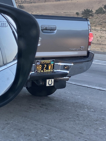 Spotted during bumper to bumper traffic at a dead stop on freeway